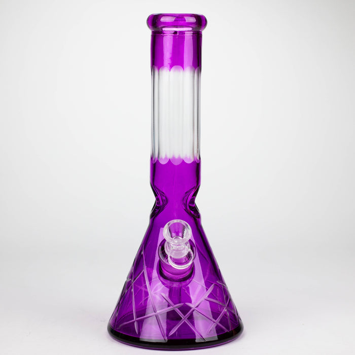 12.5" Soft glass 7mm beaker water bong [M12007A]_9