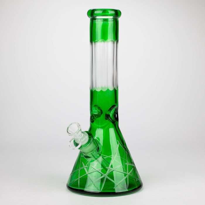 12.5" Soft glass 7mm beaker water bong [M12007A]_3