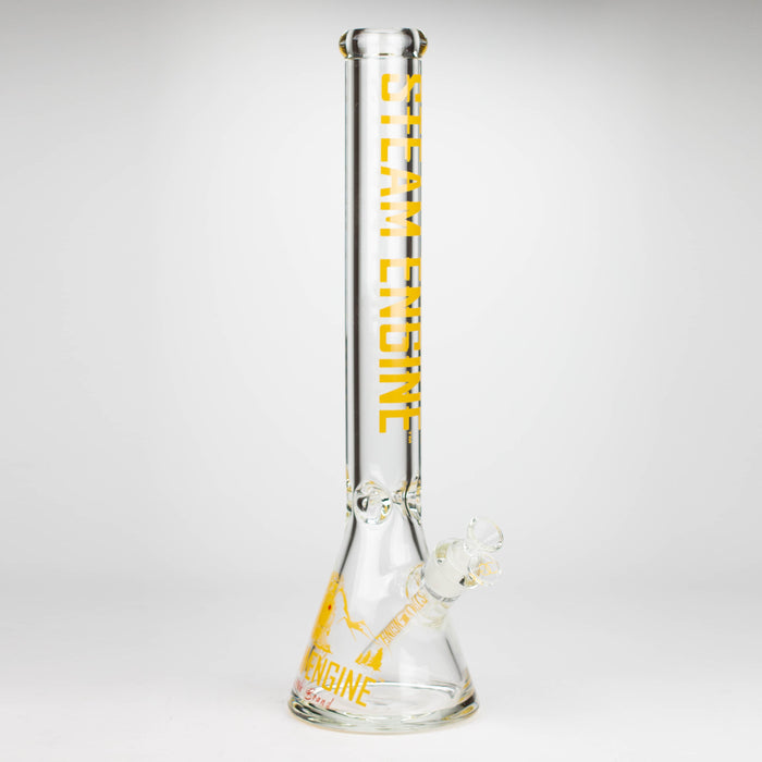 Steam Engine™ | 18 Inch 9mm glass bong with stickers by golden crown_6