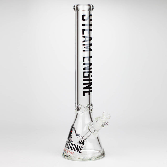 Steam Engine™ | 18 Inch 9mm glass bong with stickers by golden crown_9