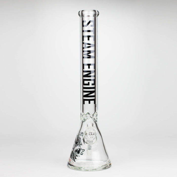Steam Engine™ | 18 Inch 9mm glass bong with stickers by golden crown_10
