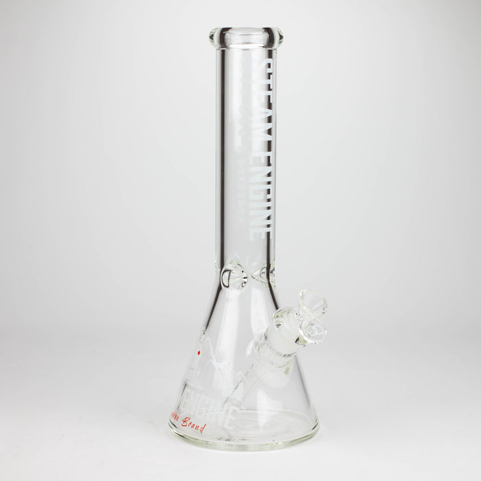 Steam Engine™ | 14 Inch 7mm glass bong with stickers by golden crown_7
