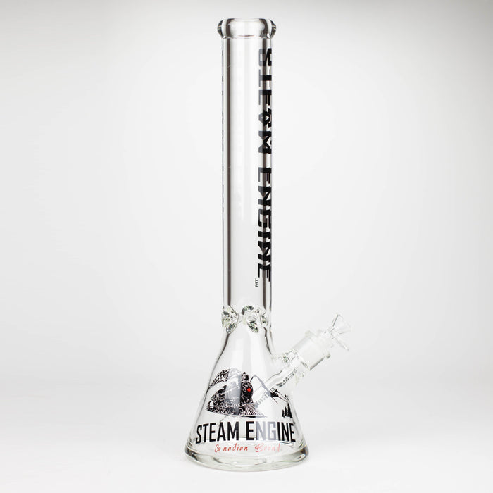 Steam Engine™ | 18 Inch 9mm glass bong with stickers by golden crown_11