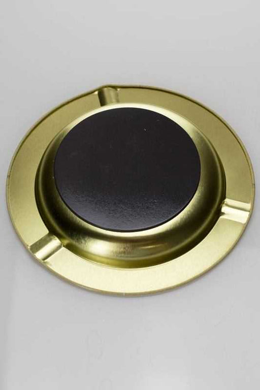 Raw metal ashtray with magnet backing_1