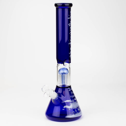 THE TRAGICALLY HIP-15.5" blue glass water pipe with single percolator by Infyniti_0