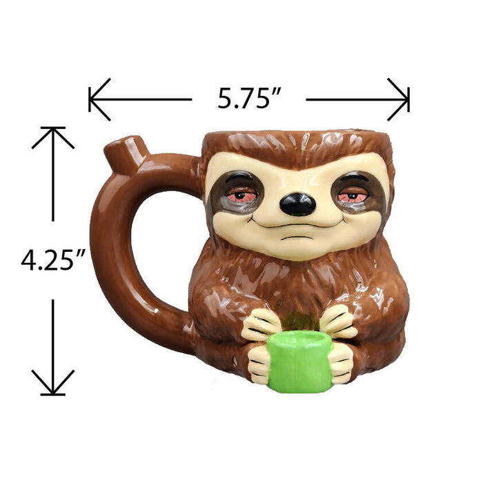 Stoned sloth mug pipe_3