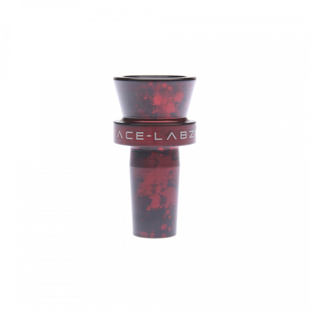 TITAN-BOWL BY ACE-LABZ - 14MM - RED & BLACK