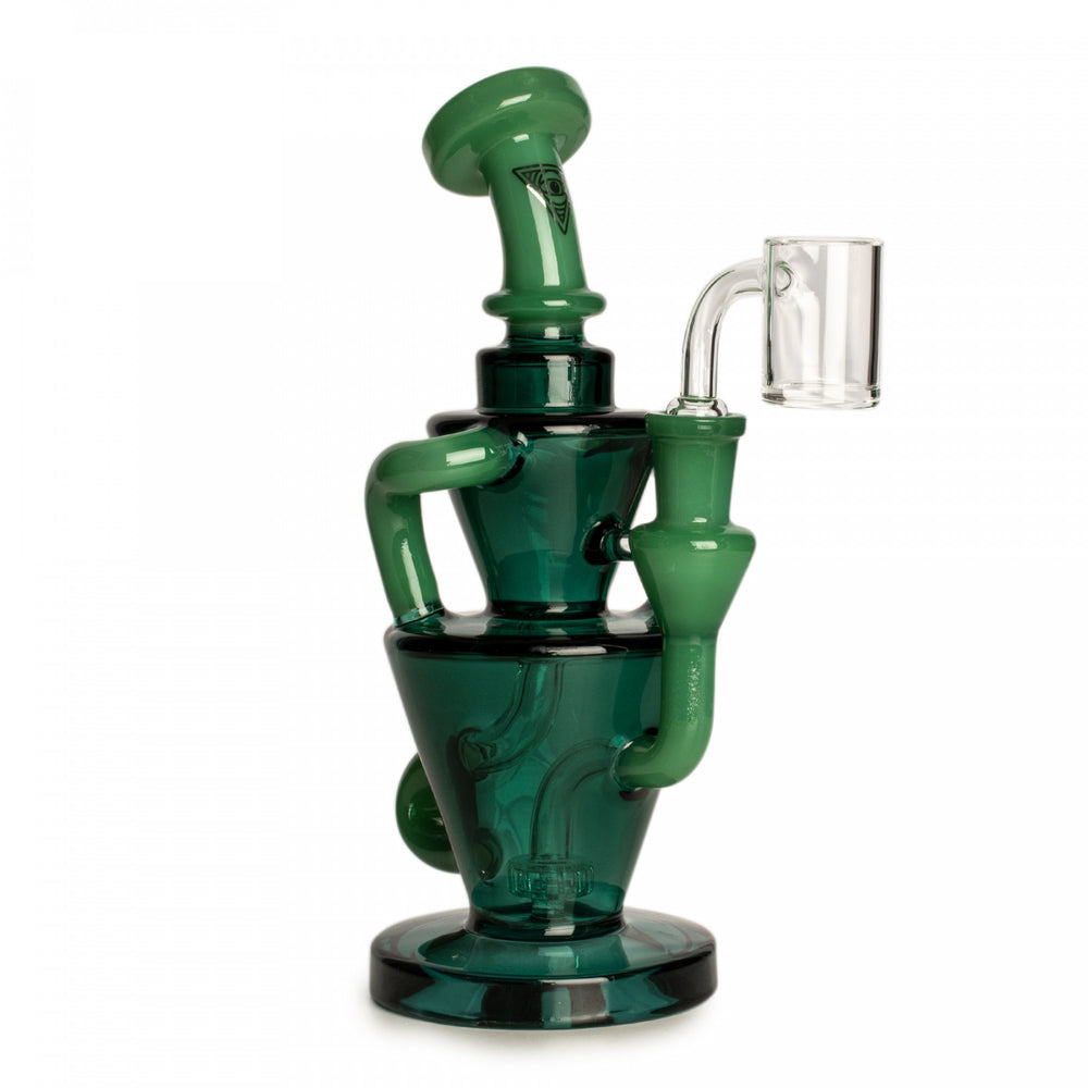 RED EYE GLASS ATLAS DUAL UPTAKE CONCENTRATE RIG - 8"